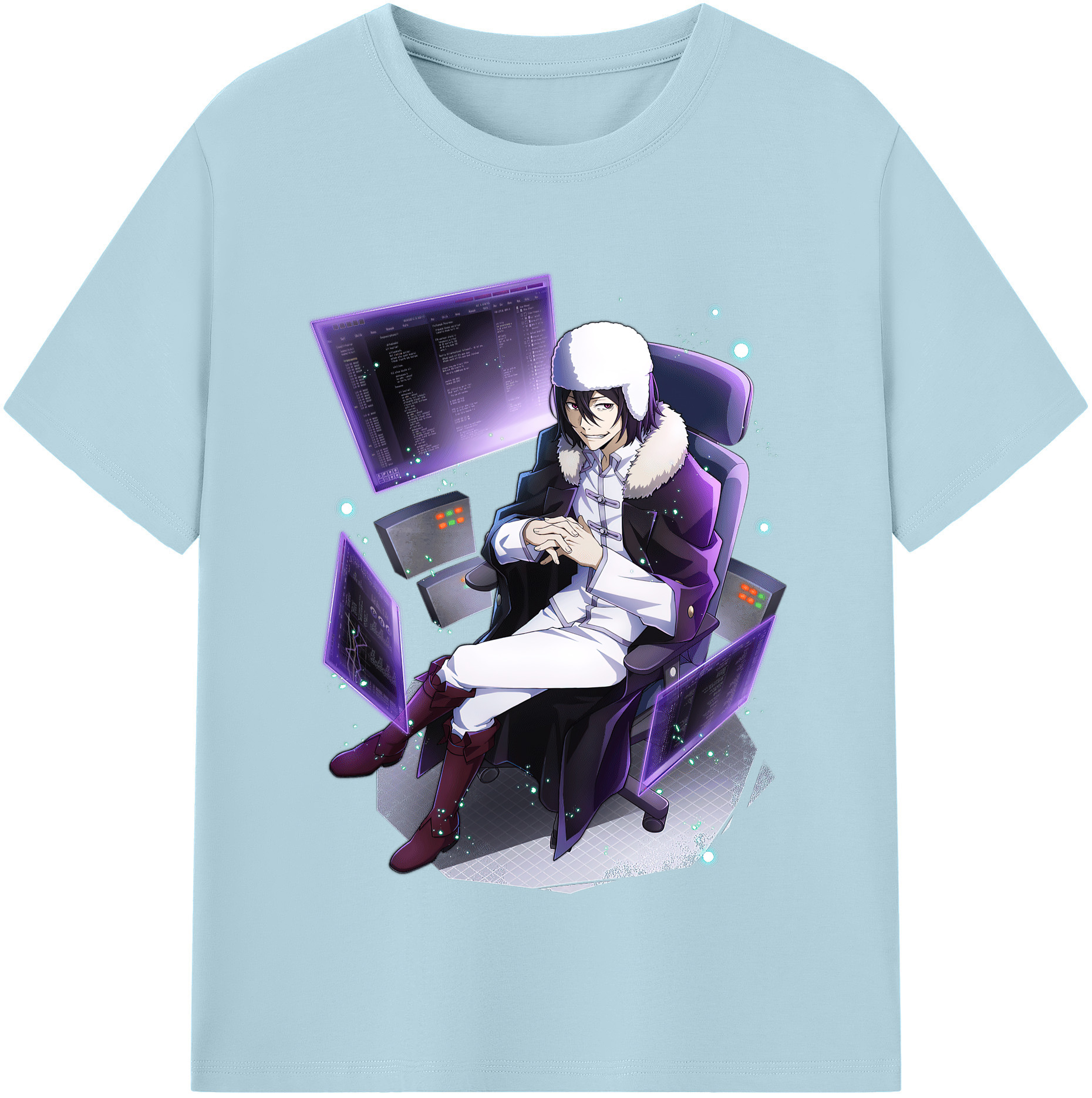 （画像用） 文豪ストレイドッグス Bungo Stray Dogs 綿100％半袖Tシャツ（フロントプリント）